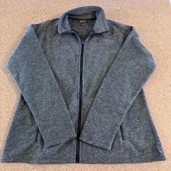 Eddie Bauer Womens Radiator Fleece Full-Zip Mock Jacket Large Warm Winter - Picture 1 of 8